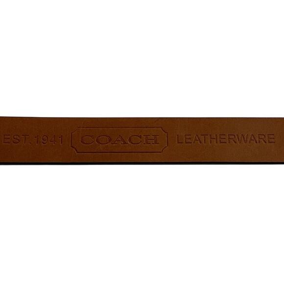 Coach Men's Black Leatherware Jeans Belt - Size 40 NWT - Picture 5 of 6